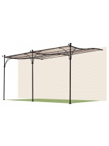 Pergola en acier galvanisé avec toile
