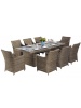 Table de jardin La Digue + 8 fauteuils
