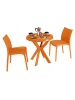 Ensemble de jardin DUN en résine Orange