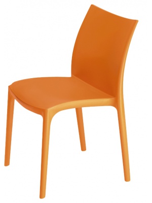 Chaise de jardin ZIP en résine Orange