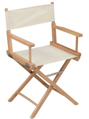 Fauteuil pliable en bois coloris beige
