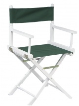 Fauteuil Bocage pliable en bois laqué blanc