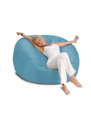 Pouf rond Houla Pouf bleu