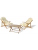 Ensemble bois Harmony fauteuils + table basse