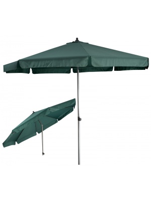 Parasol alu Push vert inclinable 3m