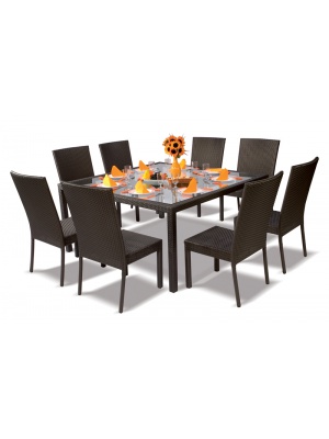 Ensemble Napoli table & 8 chaises