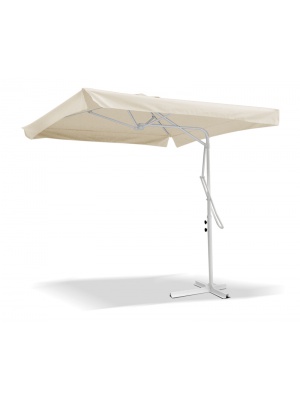 Parasol alu Plaza carré blanc 2.2m
