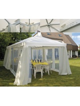 Tonnelle aluminium pro Utah 3x6 blanche