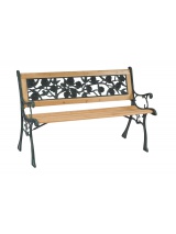 Banc fonte et bois