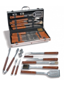 Mallette Barbecue 24 pièces bois