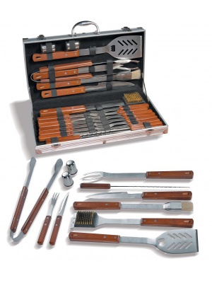 Mallette Barbecue 24 pièces bois
