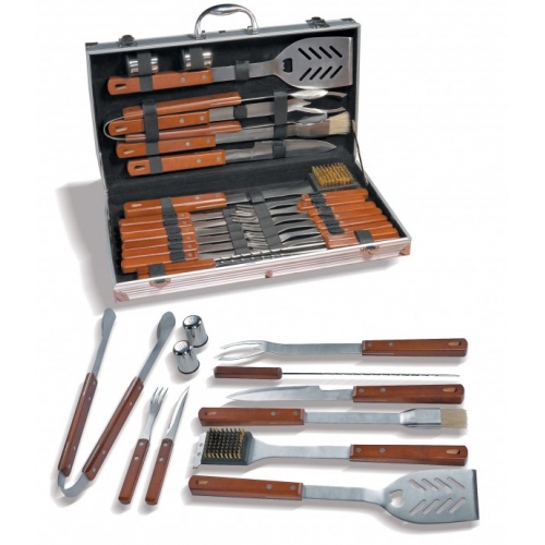Mallette Barbecue 24 pièces bois