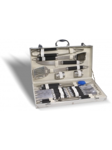 Mallette Barbecue 24 pièces inox