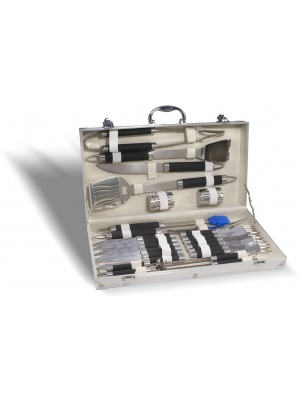 Mallette Barbecue 24 pièces inox
