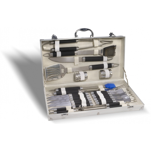 Mallette Barbecue 24 pièces inox