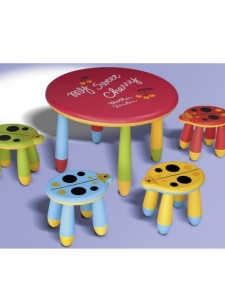 Table et tabourets enfant