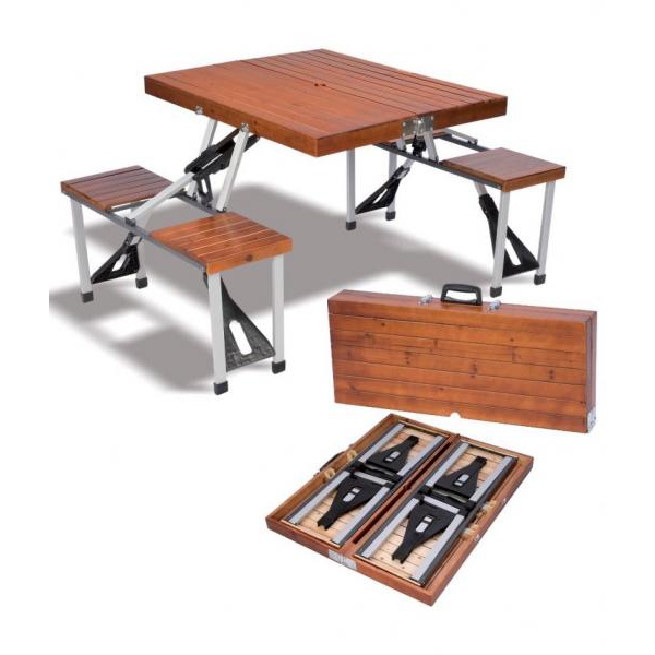 Table PIC-NIC avec plateau en bois
