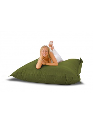 Pouf rectangulaire kaki Lollipop