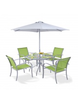 Ensemble Terrasse table, chaises et parasol
