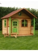 Cabane enfant MILAN en cèdre vernis naturel