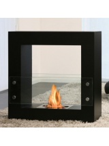 Cheminée au bioéthanol Qube Small Noir