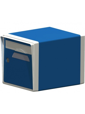 Boîte aux lettres résine bleu ciel/blanc