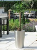 Pot de fleurs en inox Conique M