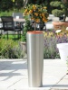 Pot de fleurs en inox Conique L