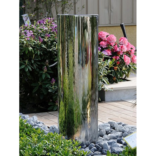 Fontaine de jardin Colonne en inox