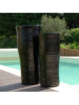Pot de fleurs Curve en fibre de verre