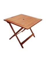 Table carrée Kussi en eucalyptus FSC