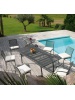 Table Jonko+4 chaises+2 fauteuils en fer forgé