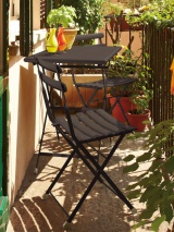Ensemble arc en ciel table et 2 chaises coloris noir