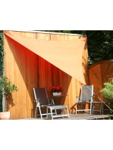 Voile solaire triangulaire 3,6m Terracotta imperméabilisé