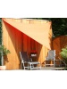 Voile solaire triangulaire 3,6m Terracotta imperméabilisé