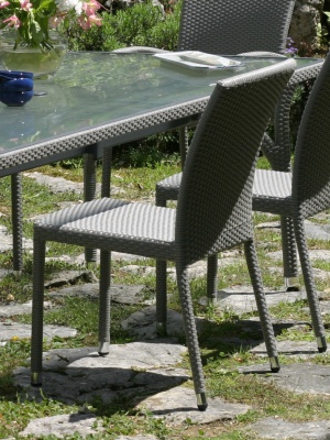 Chaise de jardin Deauville en résine tressée