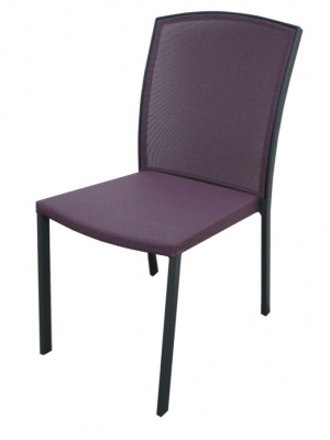 Chaise de jardin Manhattan prune/anthracite
