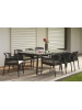 Table tonneau Touquet + 8 fauteuils