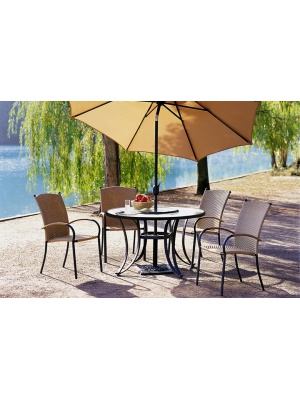 Ensemble Key West table + 6 chaises