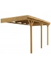 Carport Mezzo 9C adossé avec couverture