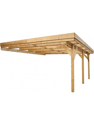 Carport Evolution 2 voitures adossé