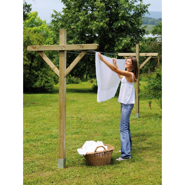 étendoir à linge extérieur