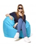 Pouf poire Scuba XXL bleu pétrole Jumbo bag