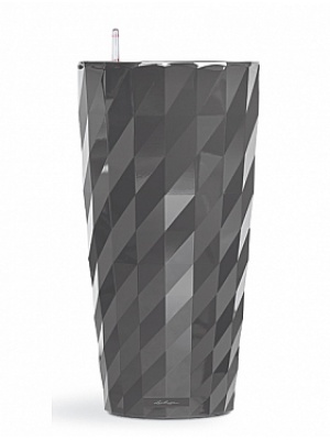 Pot Diamante gris anthracite Ø40 cm à réserve d'eau