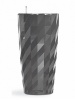 Pot Diamante gris anthracite Ø40 cm à réserve d'eau