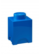 Brique de rangement Lego 1 plot - Bleu