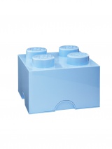 Brique de rangement Lego 4 plots - Bleu ciel