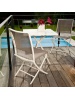 Salon de jardin Carbet Ivoire + 2 chaises