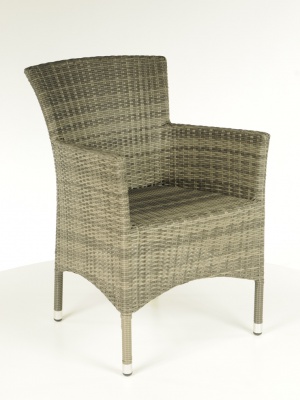 Fauteuil de jardin Lagon résine tressée Gris Ice