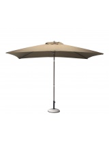 Parasol alu rectangulaire 3x2 taupe
